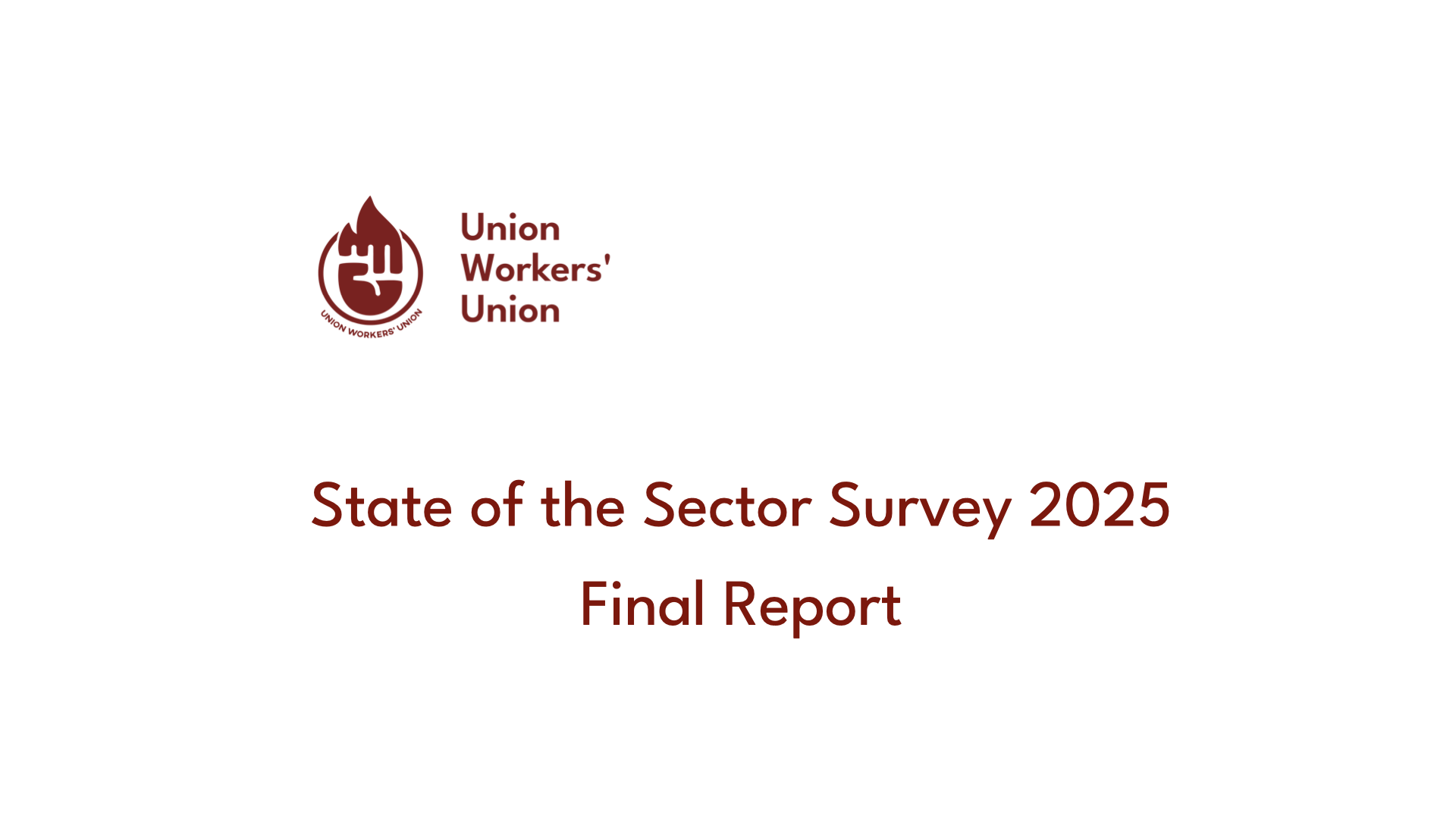 Final report of the State of the Sector Survey 2025 released